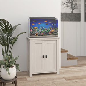 Ollie & Hutch Farmington 10-20 Gallon Aquarium or Terrarium Stand - Ivory Pine