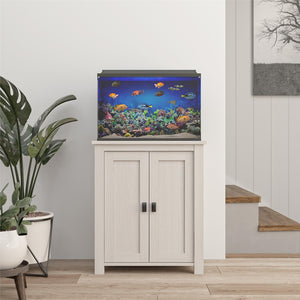 Ollie & Hutch Farmington 10-20 Gallon Aquarium or Terrarium Stand - Ivory Pine