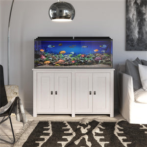 Ollie & Hutch Farmington 55 Gallon Aquarium or Terrarium Stand - Ivory Pine