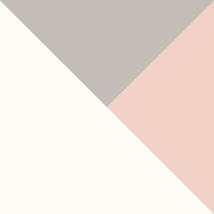 Monarch Hill Poppy Kids' White Desk, Peach and Taupe Drawers - Peach