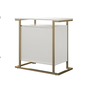 CosmoLiving Camila Bar Cabinet - White