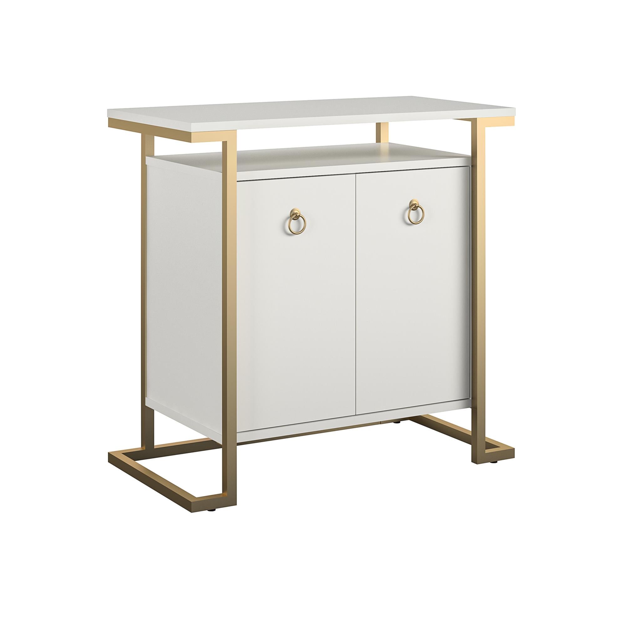 CosmoLiving Camila Bar Cabinet - White