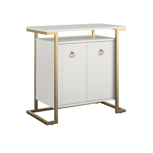 CosmoLiving Camila Bar Cabinet - White