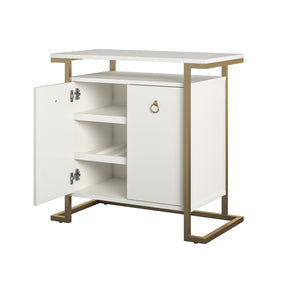CosmoLiving Camila Bar Cabinet - White