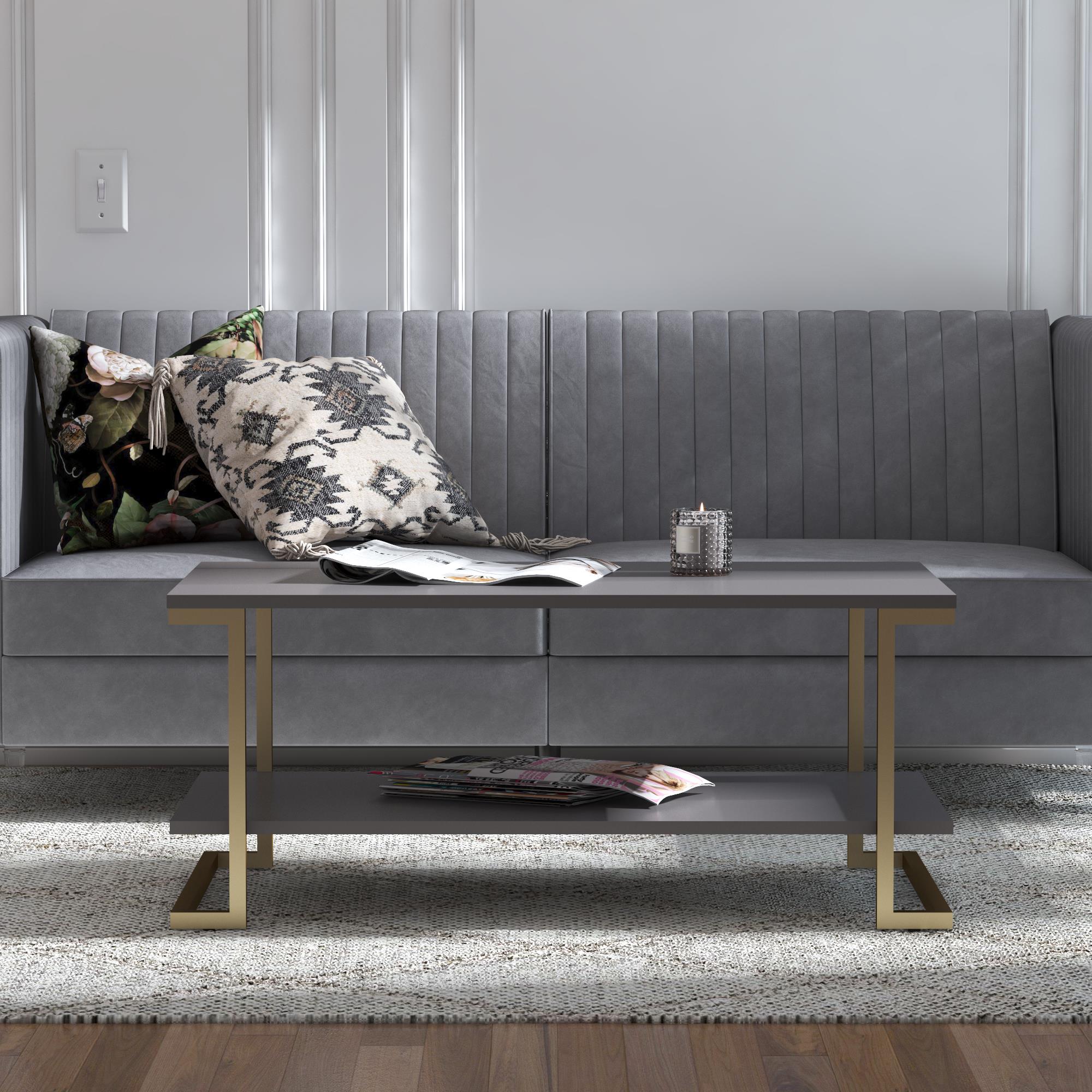 CosmoLiving Camila Coffee Table - Graphite Grey