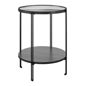 Ameriwood Home Vance Round End Table - Black Oak