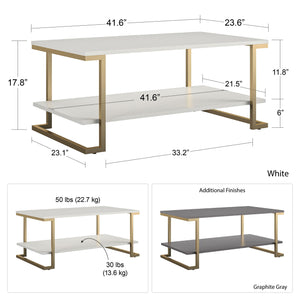 CosmoLiving Camila Coffee Table - Graphite Grey