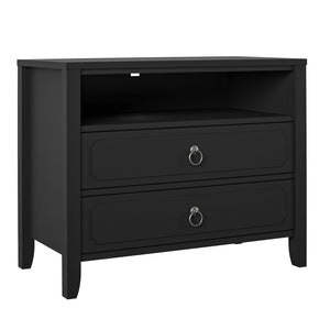 Novogratz Her Majesty 2 Drawer Nightstand - Black