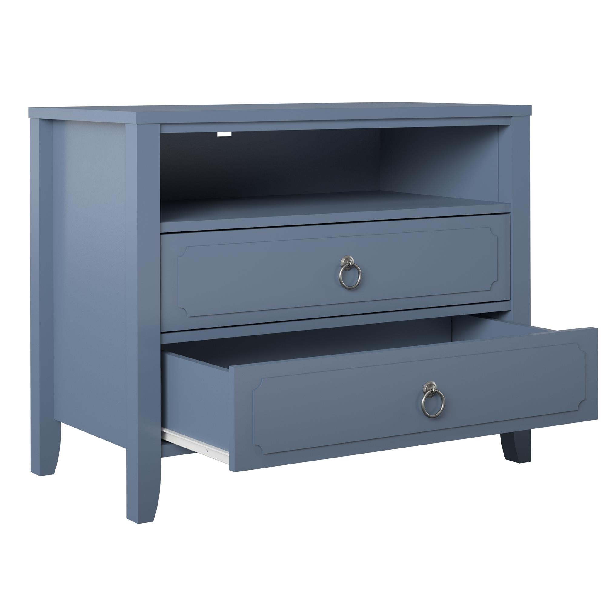 Novogratz Her Majesty 2 Drawer Nightstand - Blue