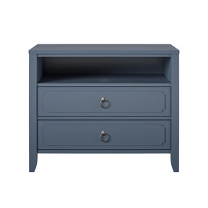 Novogratz Her Majesty 2 Drawer Nightstand - Blue