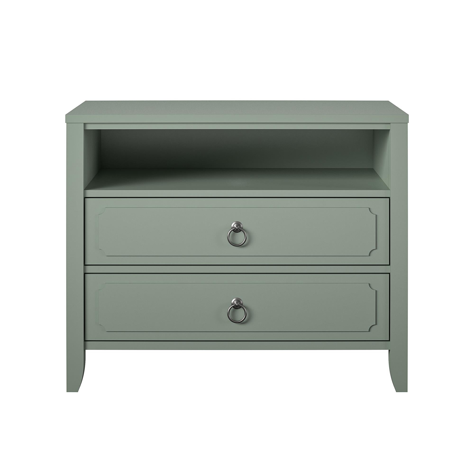 Novogratz Her Majesty 2 Drawer Nightstand - Pale Green
