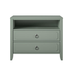 Novogratz Her Majesty 2 Drawer Nightstand - Pale Green