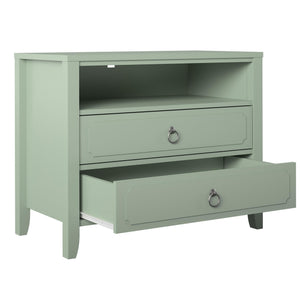 Novogratz Her Majesty 2 Drawer Nightstand - Pale Green