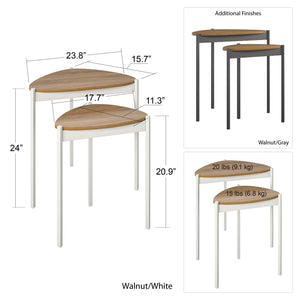Novogratz Tallulah Nesting Tables - White