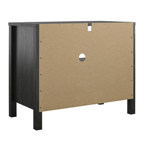 Ameriwood Home Wimberly 1-Drawer Nightstand - Black Oak