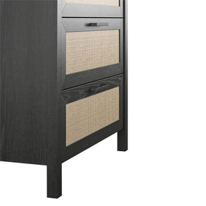 Ameriwood Home Wimberly 5-Drawer Dresser - Black Oak