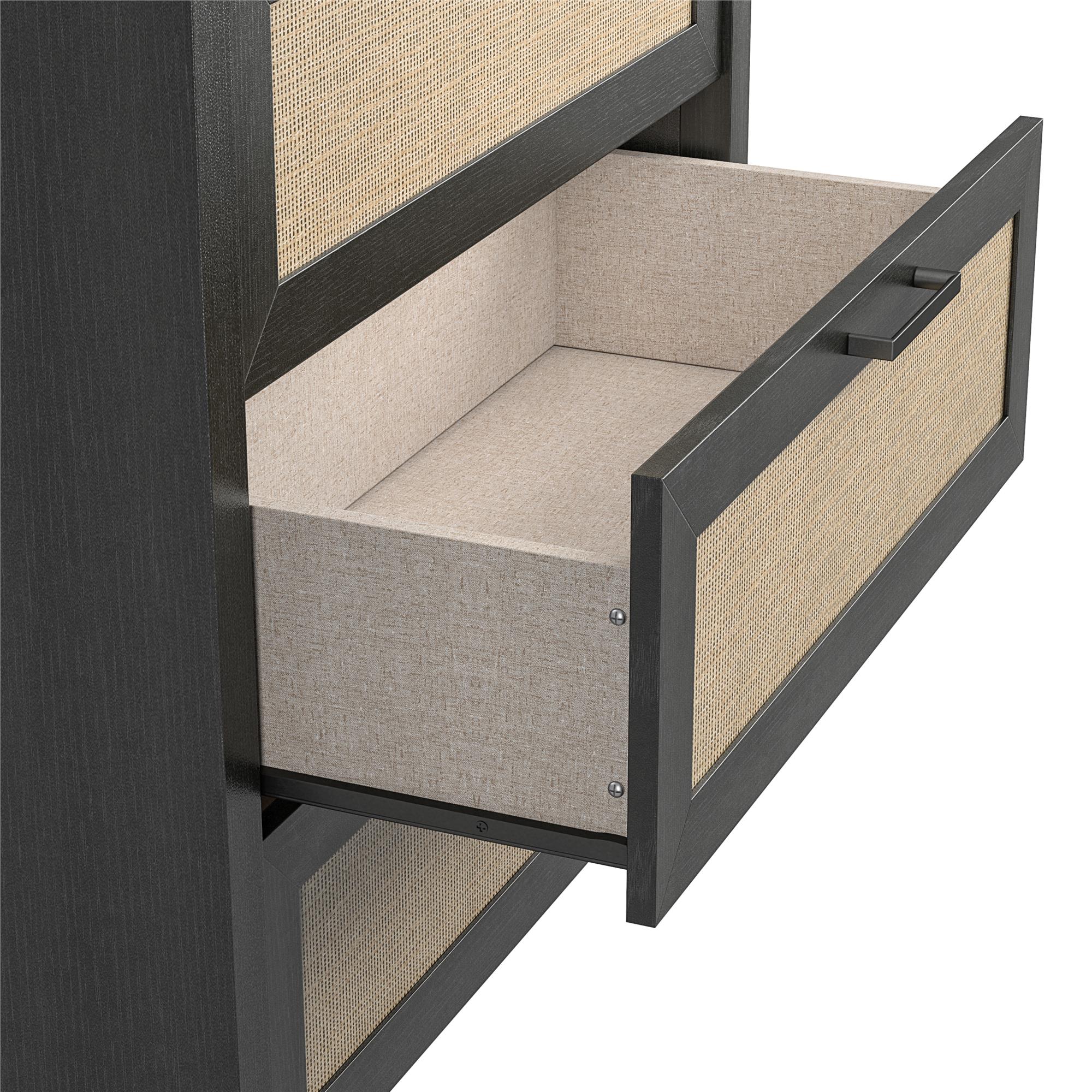 Ameriwood Home Wimberly 5-Drawer Dresser - Black Oak