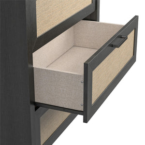 Ameriwood Home Wimberly 5-Drawer Dresser - Black Oak