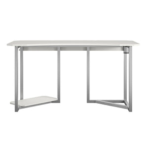 NTense Quest Gaming Desk with CPU Stand - White