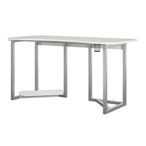 NTense Quest Gaming Desk with CPU Stand - White