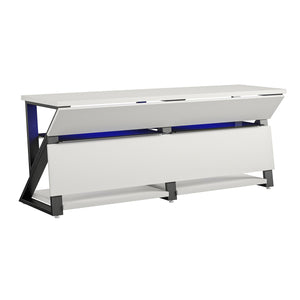 NTense Genesis Gaming TV Stand for TVs up to 70" - White
