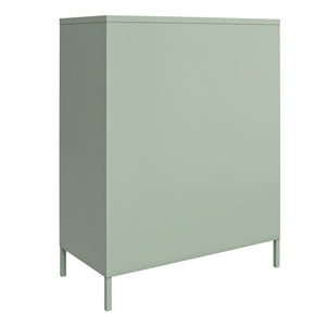 Systembuild Evolution Mission District 2 Door Metal Locker Accent Cabinet - Pale Green