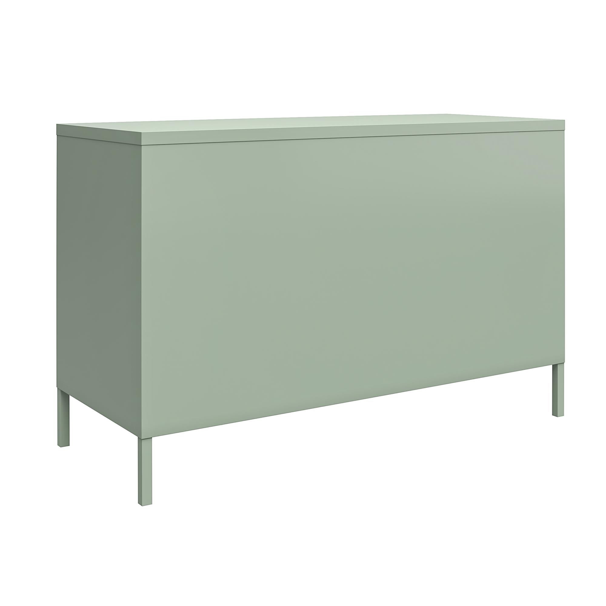 Systembuild Evolution Mission District 2 Door Metal Locker Accent Cabinet - Pale Green