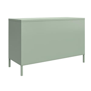 Systembuild Evolution Mission District 2 Door Metal Locker Accent Cabinet - Pale Green