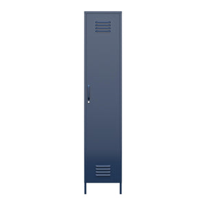 Systembuild Evolution Mission District Single Metal Locker Storage Cabinet - Navy