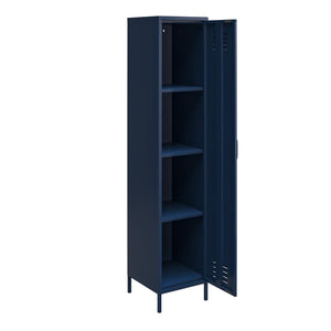 Systembuild Evolution Mission District Single Metal Locker Storage Cabinet - Navy
