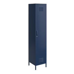 Systembuild Evolution Mission District Single Metal Locker Storage Cabinet - Navy