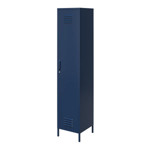 Systembuild Evolution Mission District Single Metal Locker Storage Cabinet - Navy
