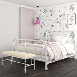 DHP Jenny Lind Metal Bed Frame - White - Full