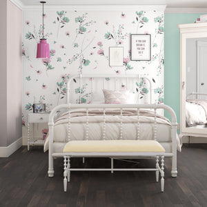 DHP Jenny Lind Metal Bed Frame - White - Full
