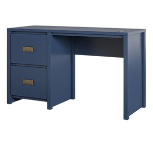 Haven Single Pedestal Desk - Navy