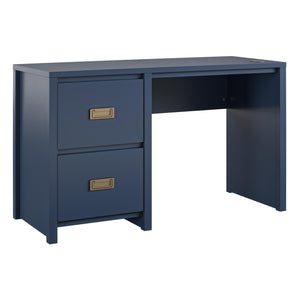 Haven Single Pedestal Desk - Navy