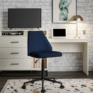Novogratz Kelly 3 in 1 Media Dresser and Desk Combo - Ivory Oak