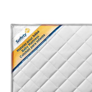 Safety 1st Gentle Dreams Deluxe Dual 2-in-1 Baby Crib and Toddler Mattress - White - Crib & Toddler Mattress