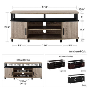 Ameriwood Home Carson TV Stand for TVs up to 50" - Espresso