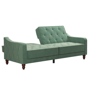 Novogratz Vintage Futon Sofa Bed - Light Green