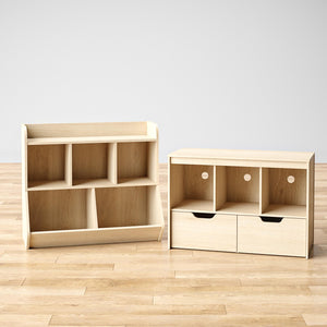 Ameriwood Home Tyler Kids Toy Storage Bookcase - Blonde Oak