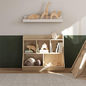 Ameriwood Home Tyler Kids Toy Storage Bookcase - Blonde Oak