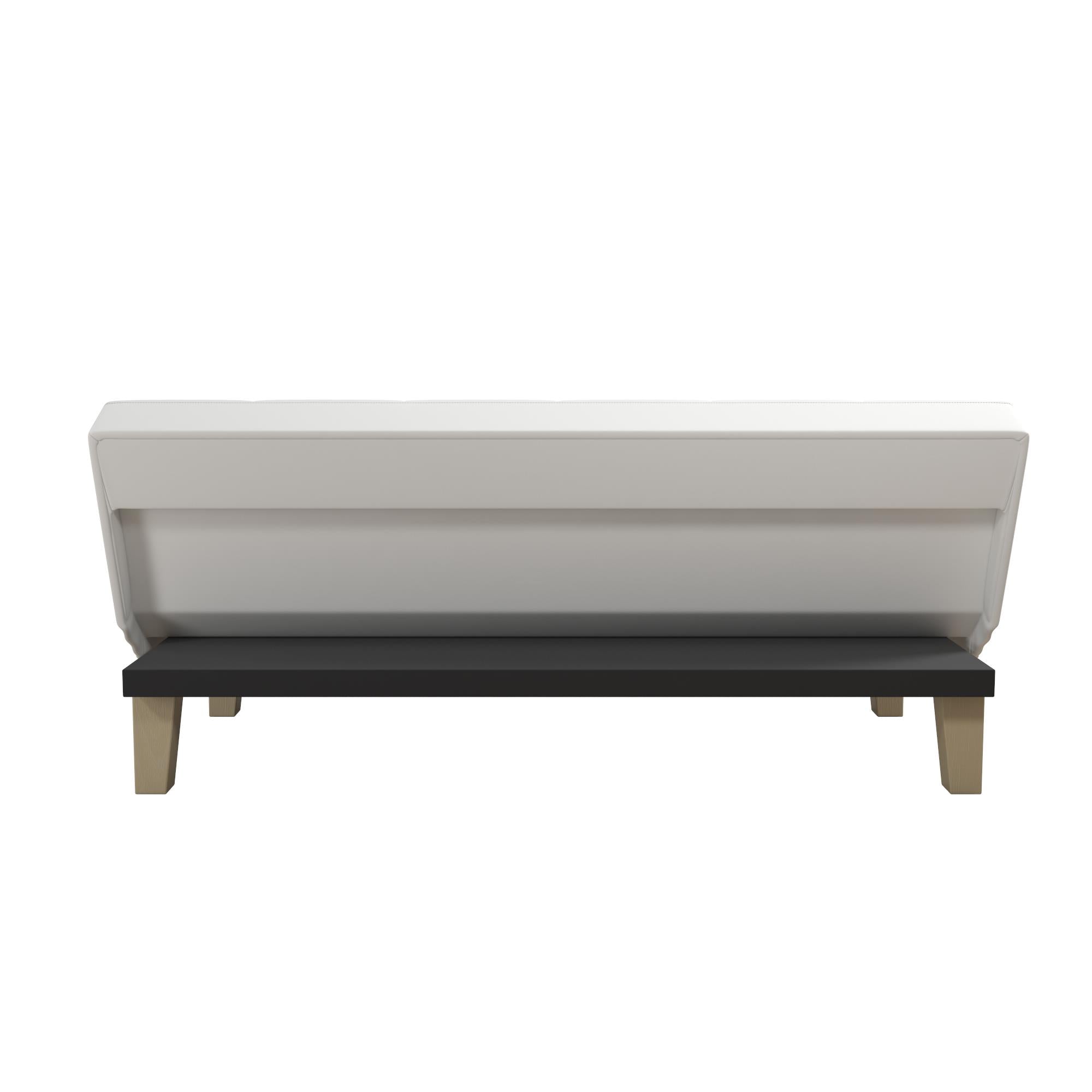 DHP Aria Futon Sofa Bed - White
