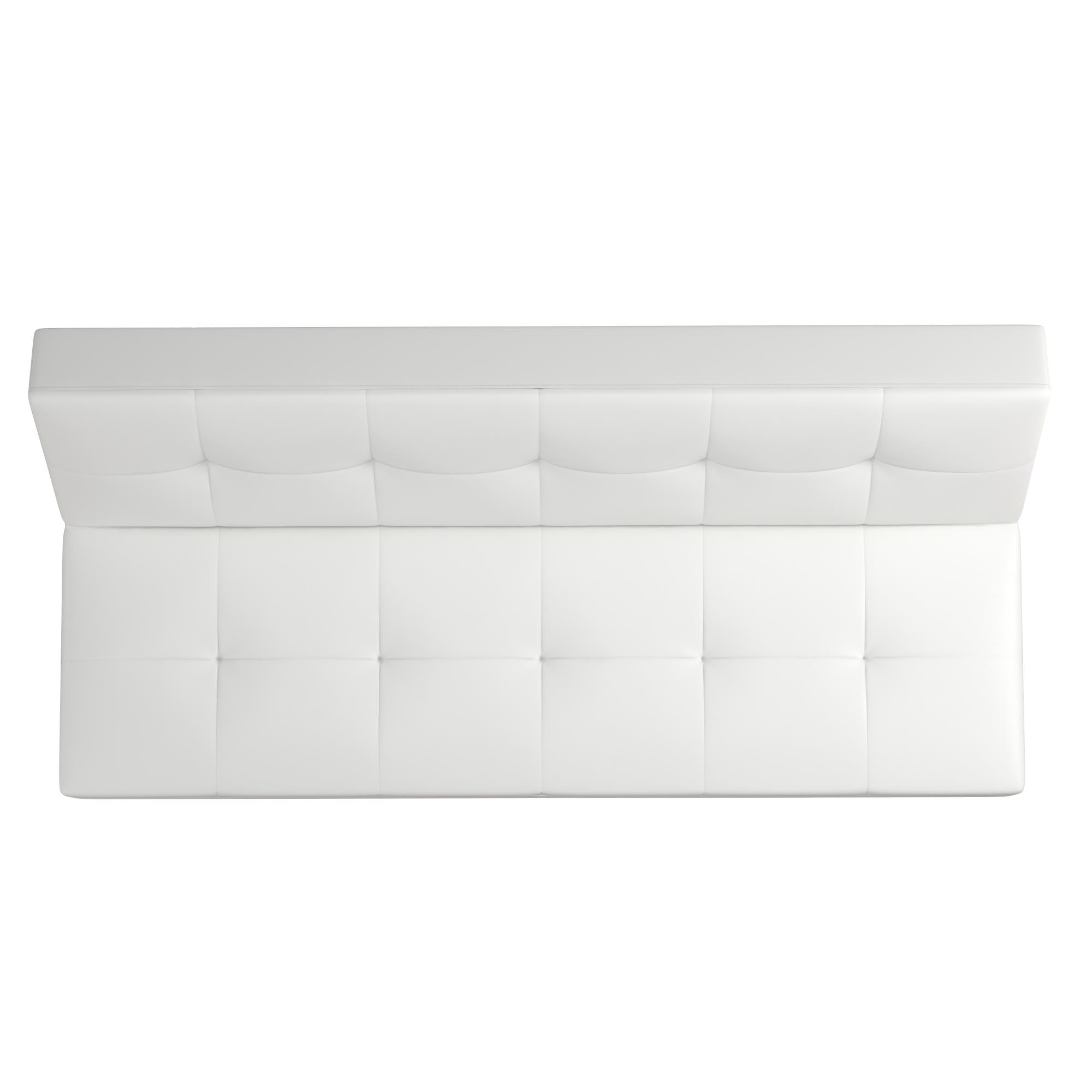 DHP Aria Futon Sofa Bed - White