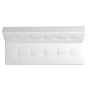 DHP Aria Futon Sofa Bed - White