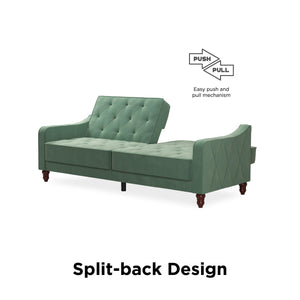 Novogratz Vintage Futon Sofa Bed - Light Green