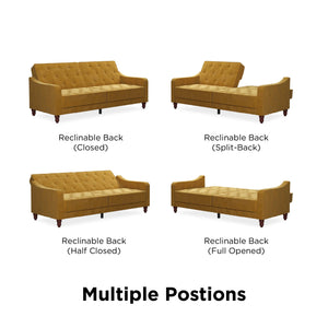 Novogratz Vintage Futon Sofa Bed - Mustard