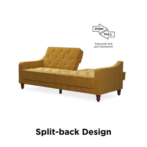 Novogratz Vintage Futon Sofa Bed - Mustard