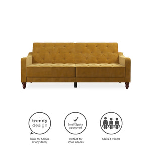 Novogratz Vintage Futon Sofa Bed - Mustard