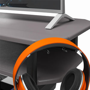 NTense Quest Gaming TV Stand for TVs up to 65" - Gray